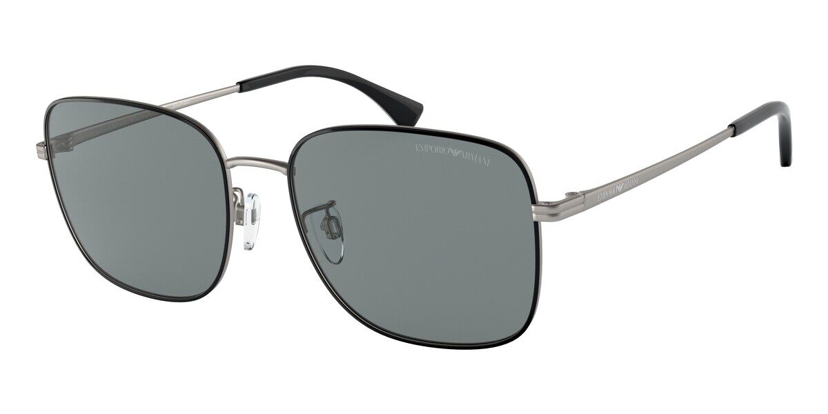 Emporio Armani EA2117D Asian Fit 309881 Sunglasses Matte Gunmetal Black ...