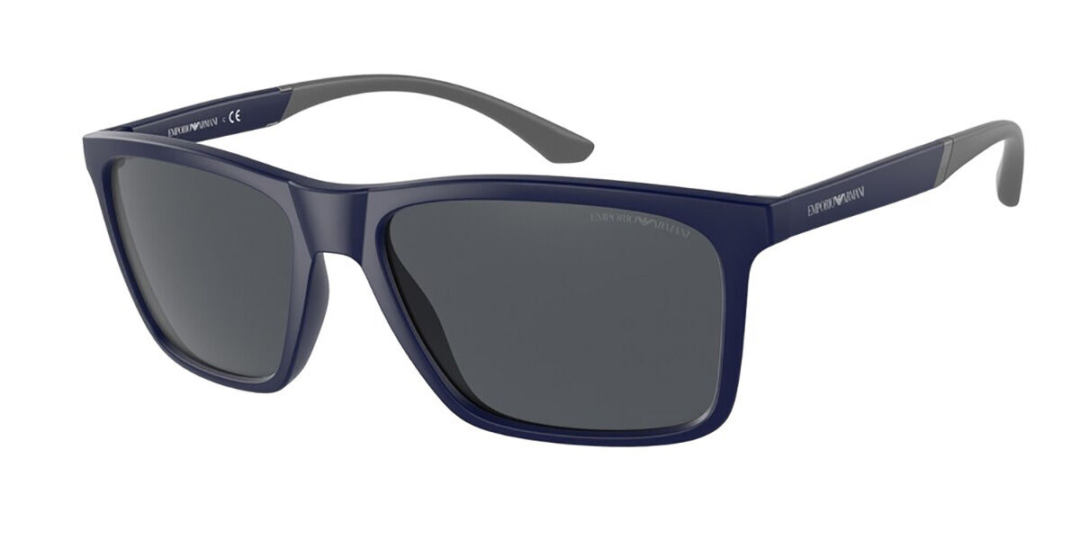 Emporio Armani EA4170 508887 Sunglasses Matte Blue | VisionDirect Australia