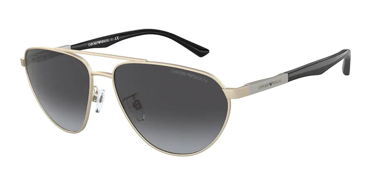 armani sunglasses black and gold