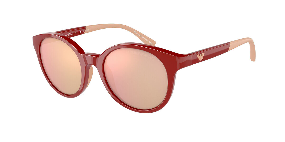 Emporio Armani EA4185F Asian Fit Polarized 5077N0 Sunglasses Glossy Red |  VisionDirect Australia