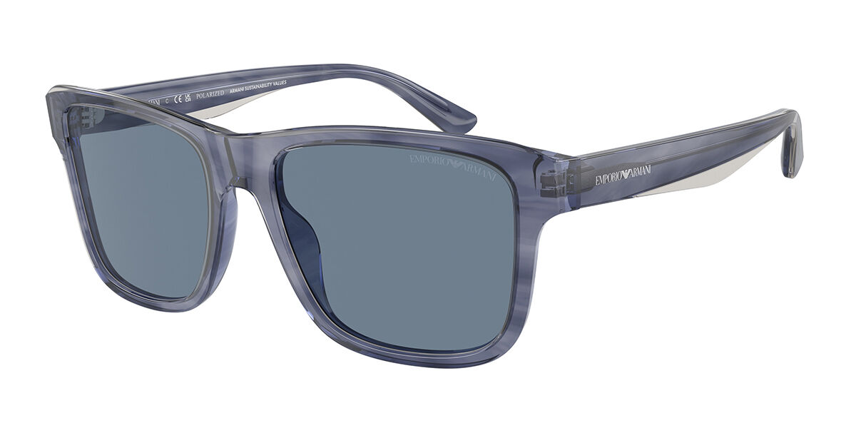 Photos - Sunglasses Armani Emporio  Emporio  EA4208 Polarized 605480 Men's  Blu 