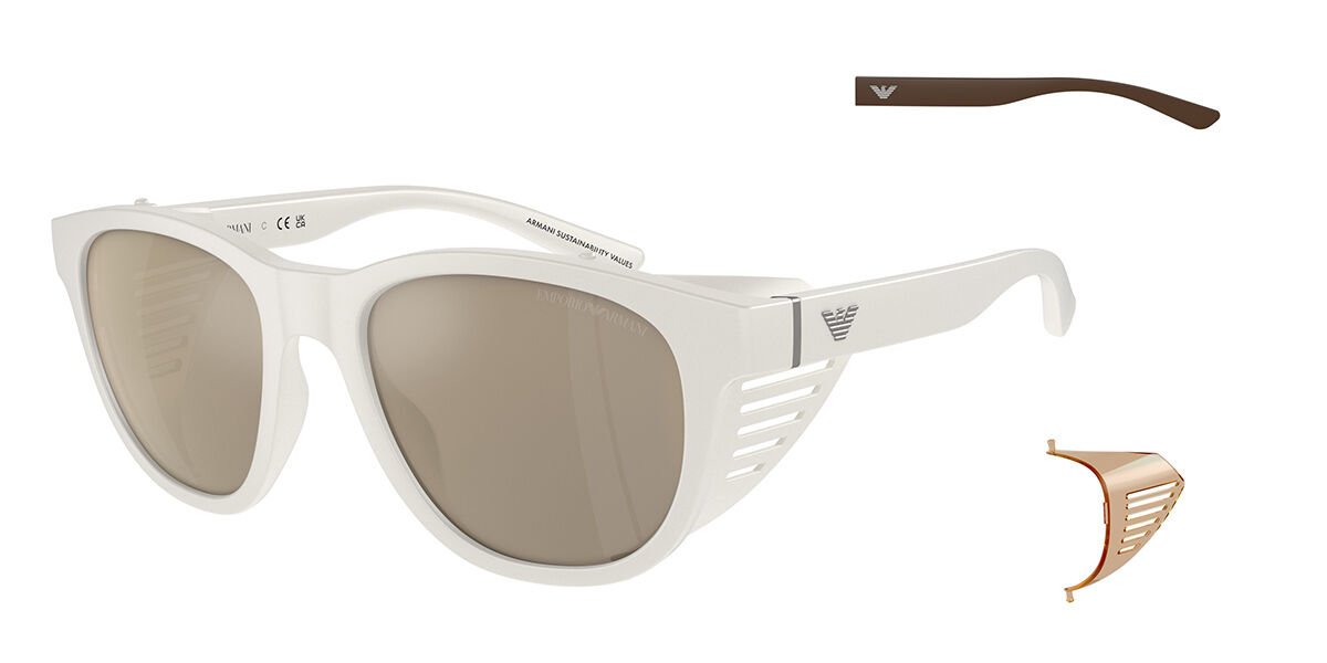 Aggregate 144+ white emporio armani sunglasses super hot