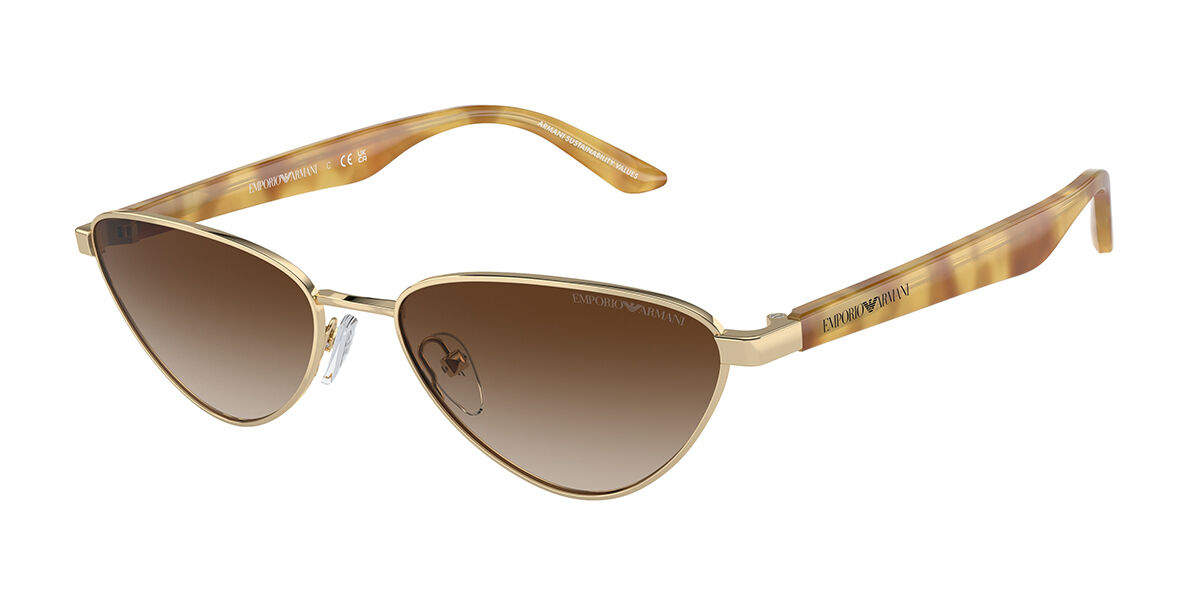 Photos - Sunglasses Armani Emporio  Emporio  EA2153 301313 Women's  Gold Size 5 