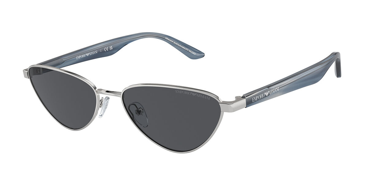 Photos - Sunglasses Armani Emporio  Emporio  EA2153 301587 Women's  Silver Size 