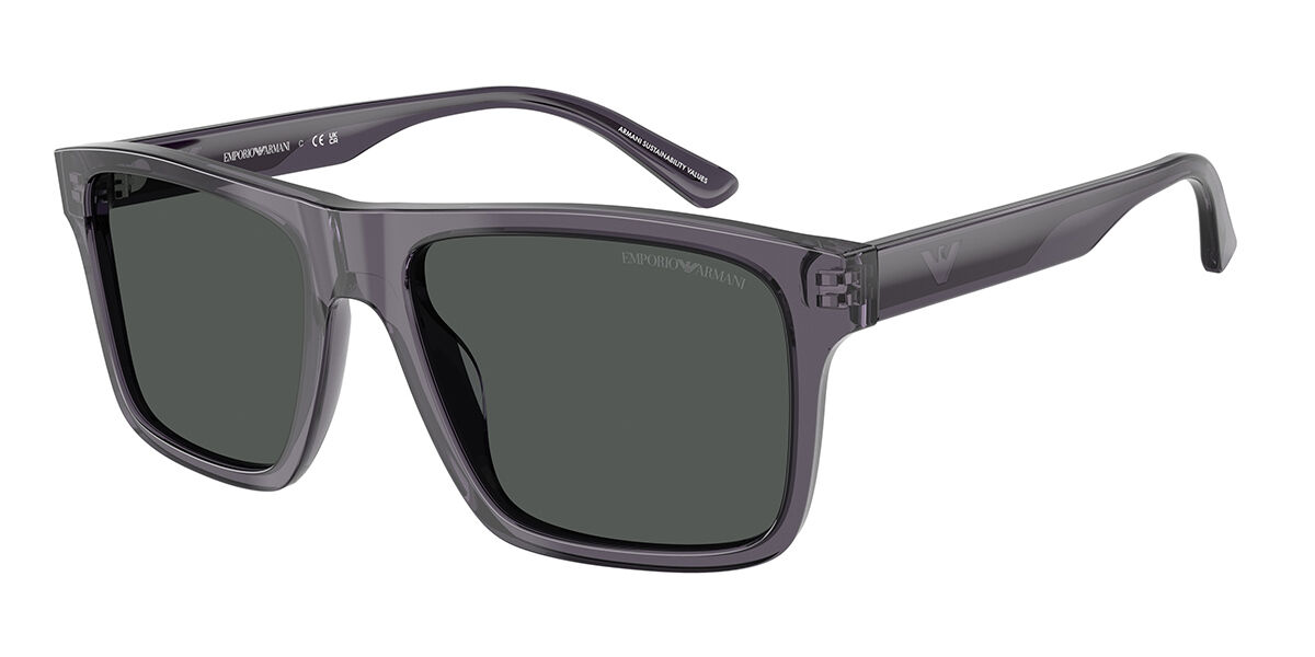 EA4232F Asian Fit サングラス Transparent Dark Grey