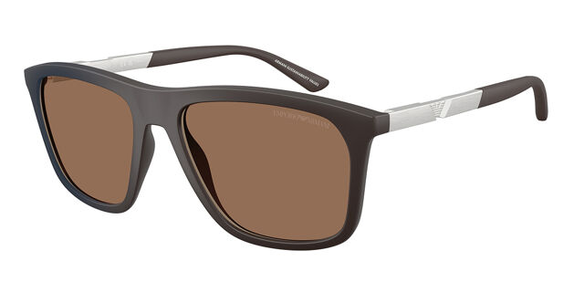 Emporio Armani Deep Brown Aviators Emporio Armani Dark Brown Pilot Men main image 3