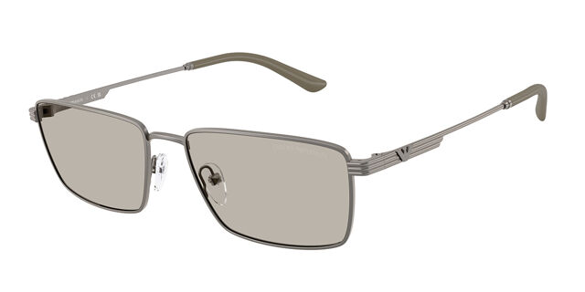 Emporio Armani EA2169 3425/3 Rectangle Grey Matte Sunglasses  display picture 3