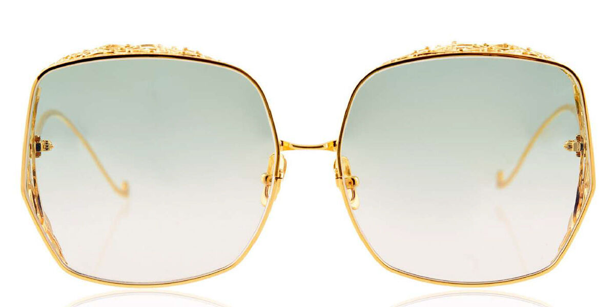 Anna-Karin Karlsson NOUVEAU ROMANTICA Gold Light Women's Sunglasses Gold Size Standard