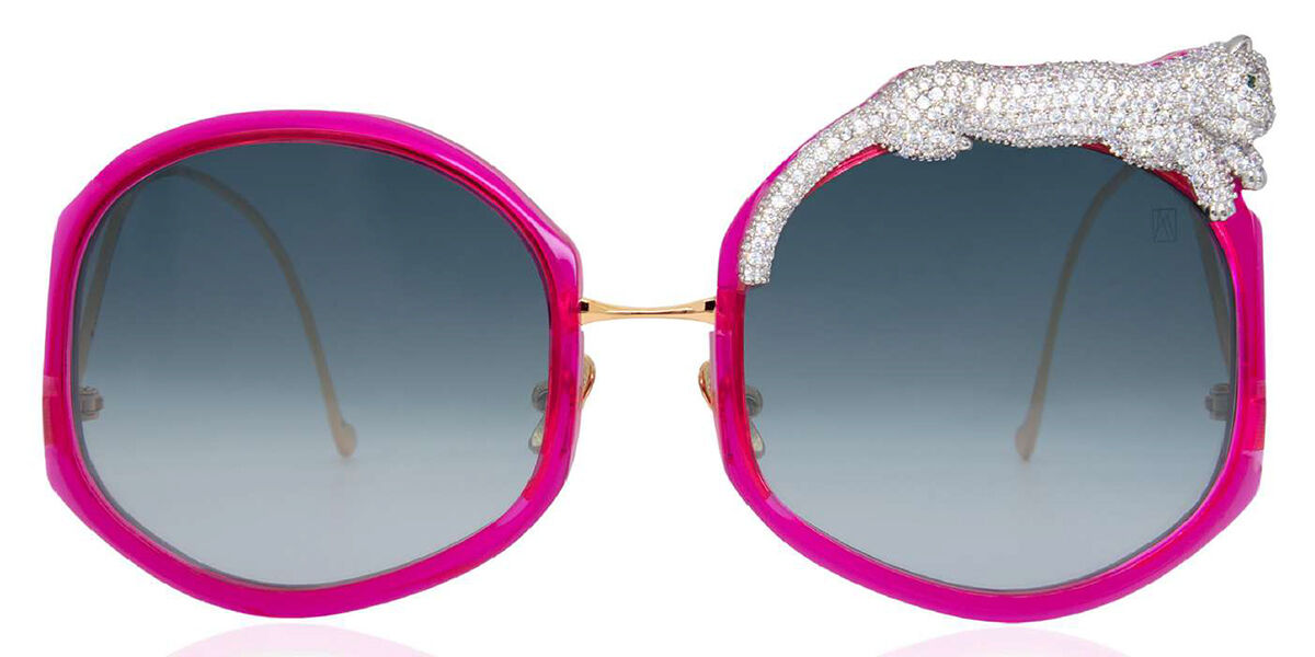 Anna-Karin Karlsson ROSE ET LE RÊVE - SUN Hot Pink Women's Sunglasses Pink Size 55