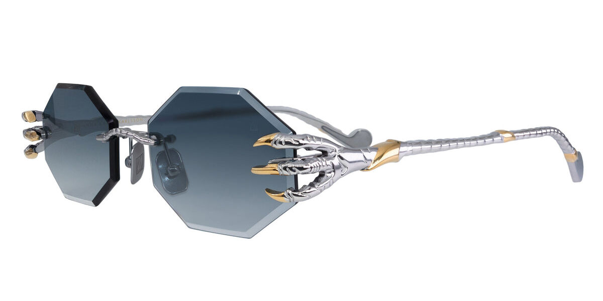Anna-Karin Karlsson THE CLAW & THE NEST - OCTAGONAL 2.0 Wit Goud Grijs Zilver Dames Zonnebril