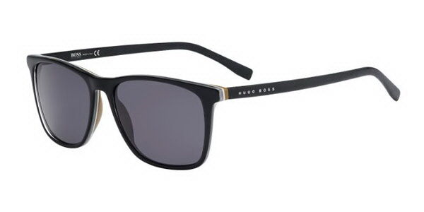 Black/Grey Hugo Boss BOSS 0760/S Y1 QHI gafas de sol 55 Unisex-Adulto Negro 