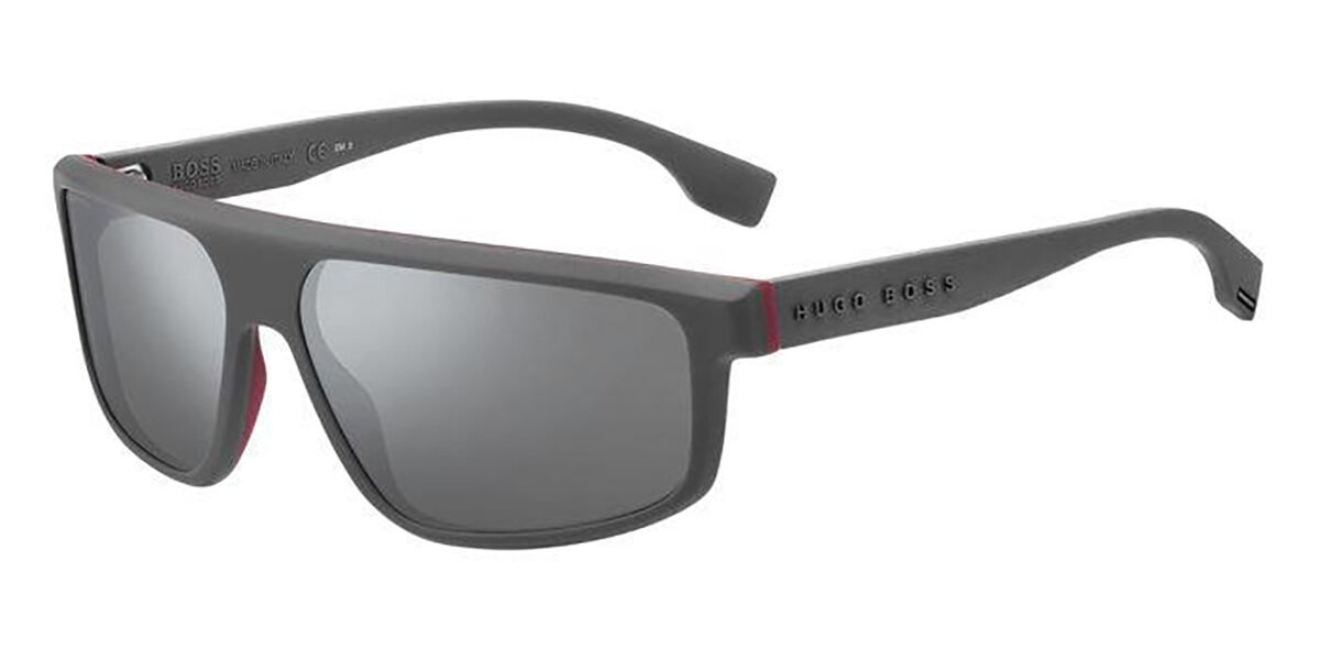 Boss 1379/S 34N/T4 Sunglasses Matte Grey Red | VisionDirect Australia