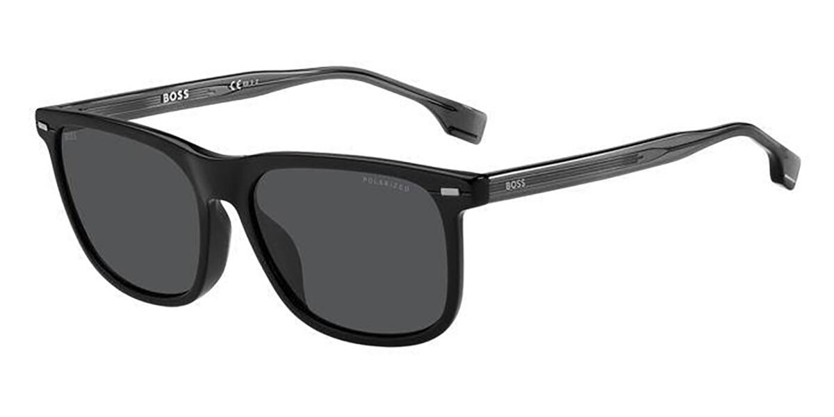 Photos - Sunglasses BOSS 1402/F/S Asian Fit 807/M9 Men's  Black Size 58 
