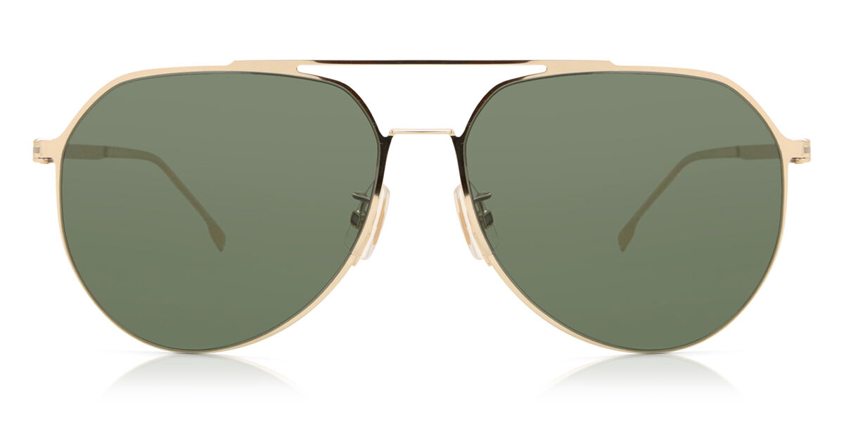 Photos - Sunglasses BOSS 1404/F/SK Asian Fit J5G/QT Men's  Gold Size 61 