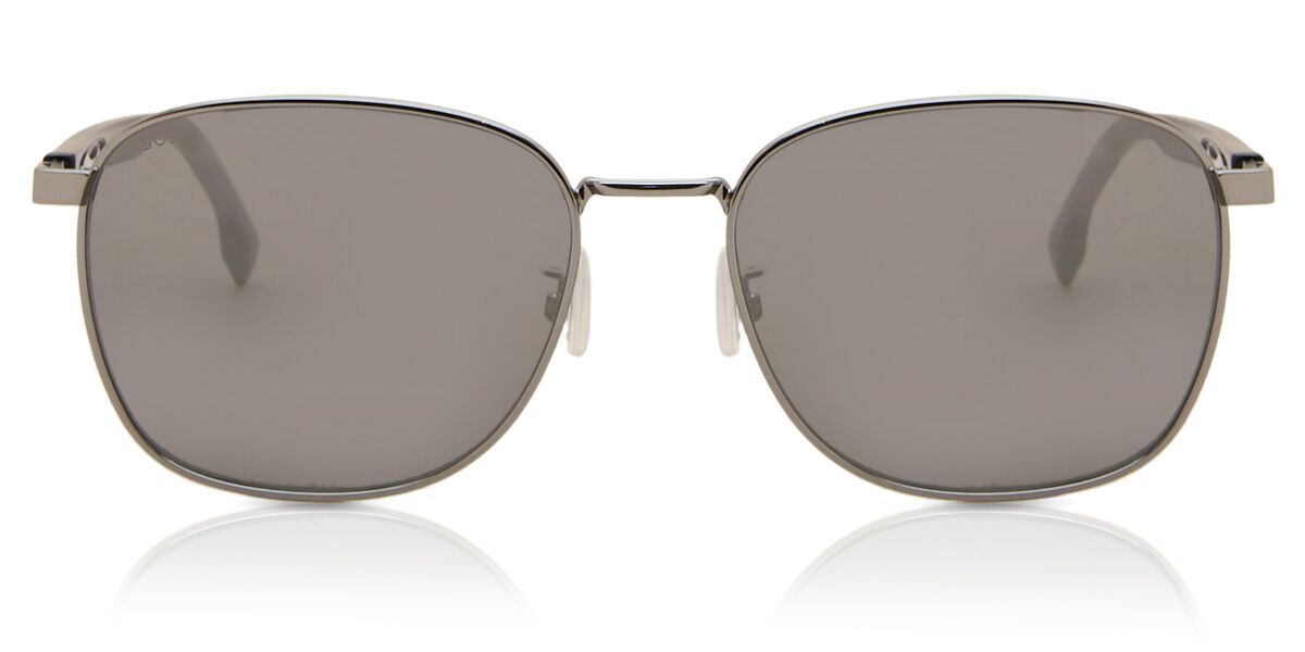 Photos - Sunglasses BOSS 1407/F/SK Asian Fit 6LB/T4 Men's  Grey Size 58 
