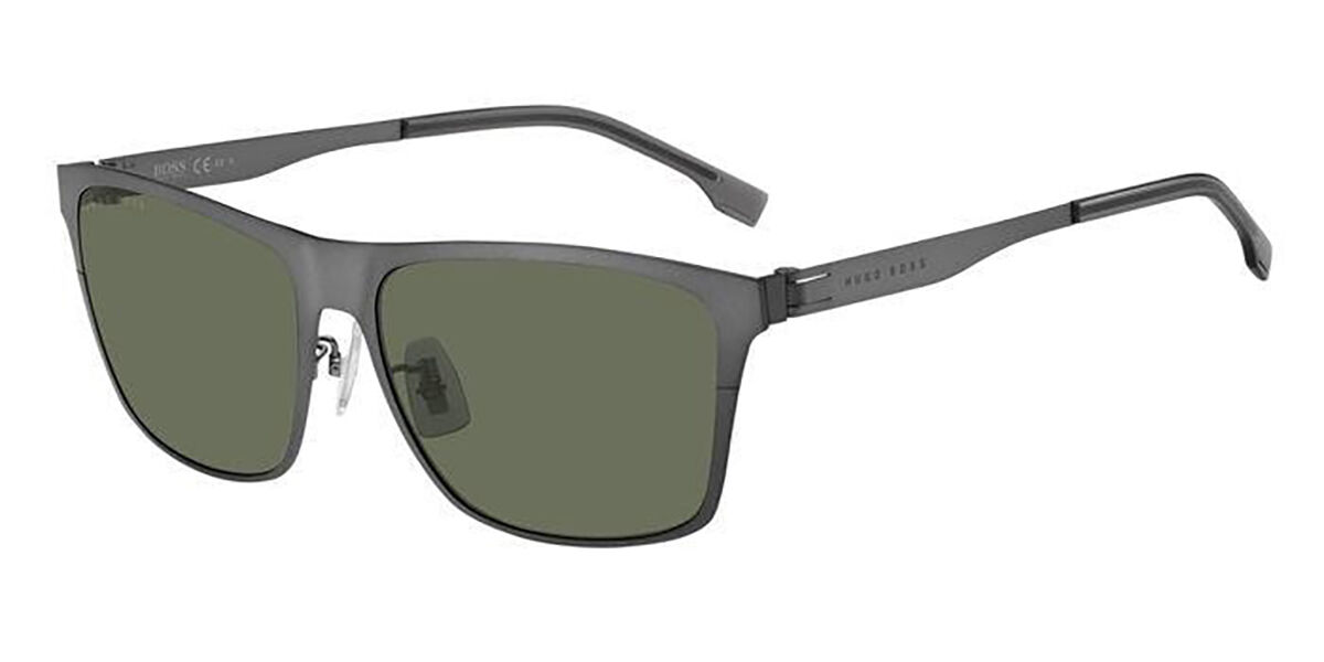Photos - Sunglasses BOSS 1410/F/S Asian Fit R80/QT Men's  Grey Size 60 