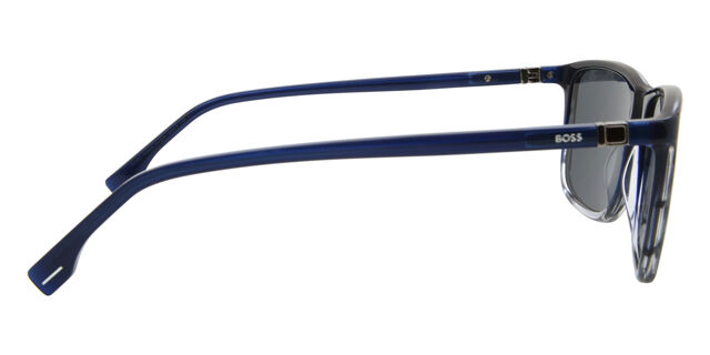 Boss 1434/S HVE/IR Square Blue Horn Sunglasses  display picture 1