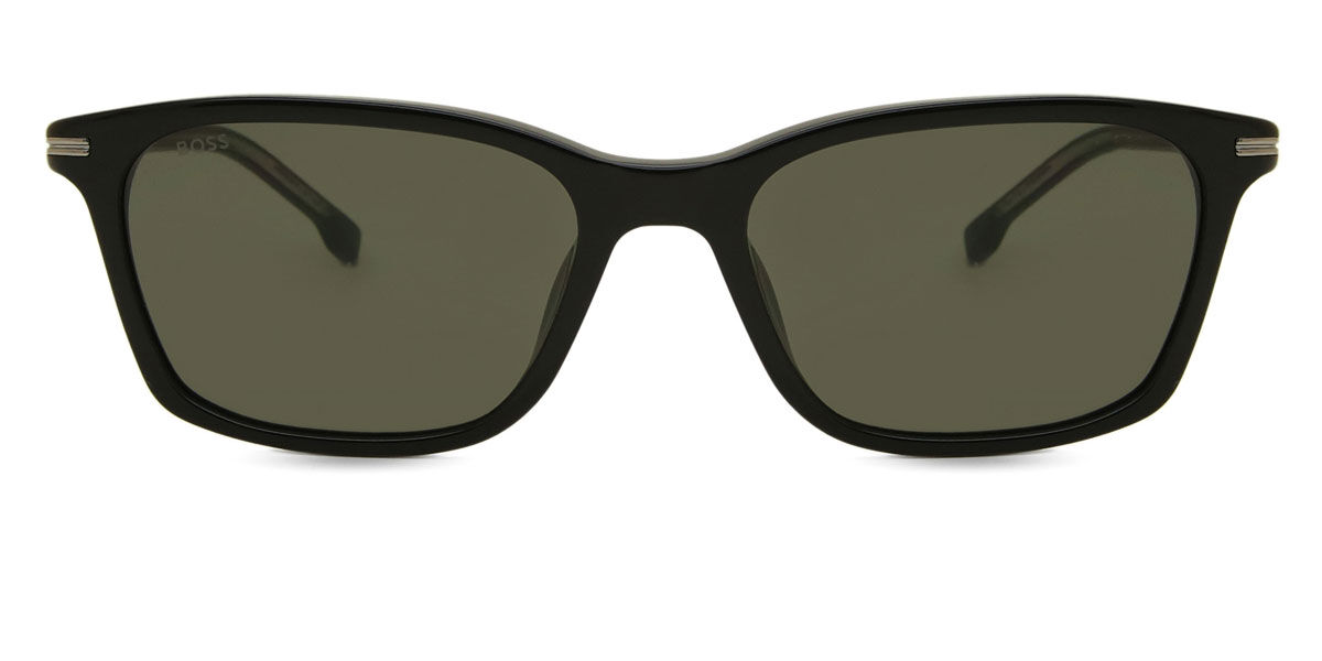 Hugo Boss Herren Boss 1669/F/SK 807/IR Sonnenbrillen Acetat Schwarz Grau Quadratisch-image