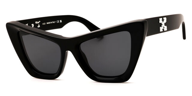 NEW OFF-WHITE CAT EYE SUNGLASSES EDVARD 007 BLACK GREY OFF-WHITE WOMEN EYEWEAR Off-White | Edvard sunglasses | OPSF - ONEPOINTSEVENFOUR main image 4