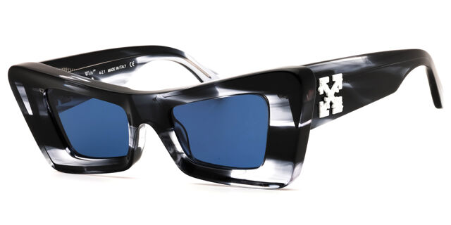 NEW OFF-WHITE CAT EYE SUNGLASSES ACCRA 14945  NAVY MARBLE BLUE WOMEN EYEWEAR NEW OFF-WHITE ACCRA 14945 NAVY MARBLE SUNGLASSES CAT EYE  main image 4