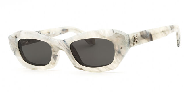 Off-White VENEZIA 0807 Cat Eye Beige Brown Marble Sunglasses  display picture 3