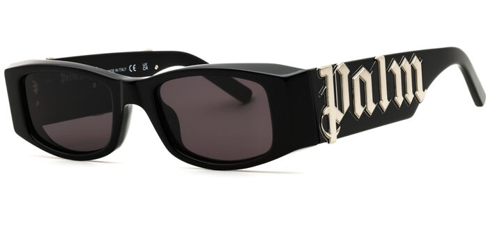 NEW PALM ANGELS SUNGLASSES BLACK UNISEX EYEWEAR PERI007 ANGEL 1018 ANGEL BLACK YELLOW PERI007 1018 – Hall of Frames Company main image 3