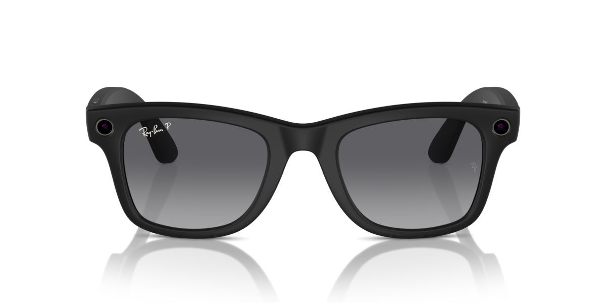 Ray-Ban Meta RW4006 Wayfarer Polarized 601ST3 50 Svarta Solglasögon Män
