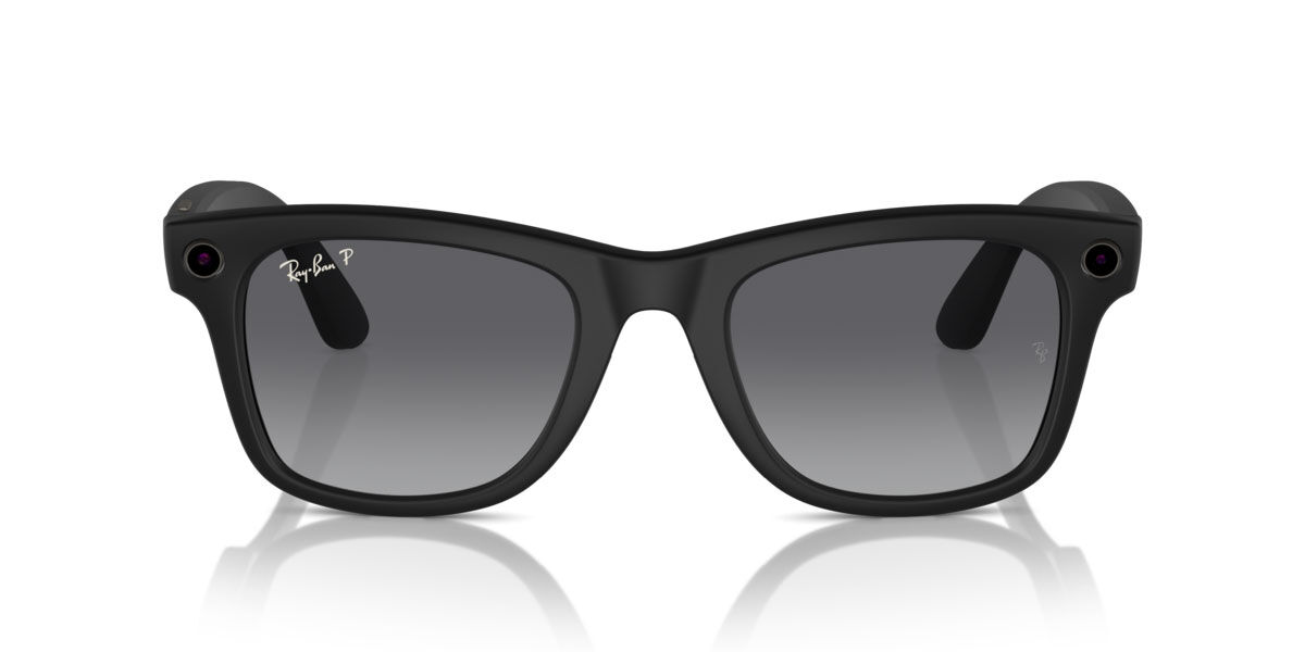 Ray-Ban Meta RW4008 Wayfarer Polarized 601ST3 53 Svarta Solglasögon Män