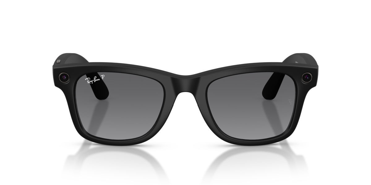 Ray-Ban Meta RW4012 Wayfarer Polarized Gen 2 601ST3 50 Svarta Solglasögon Män