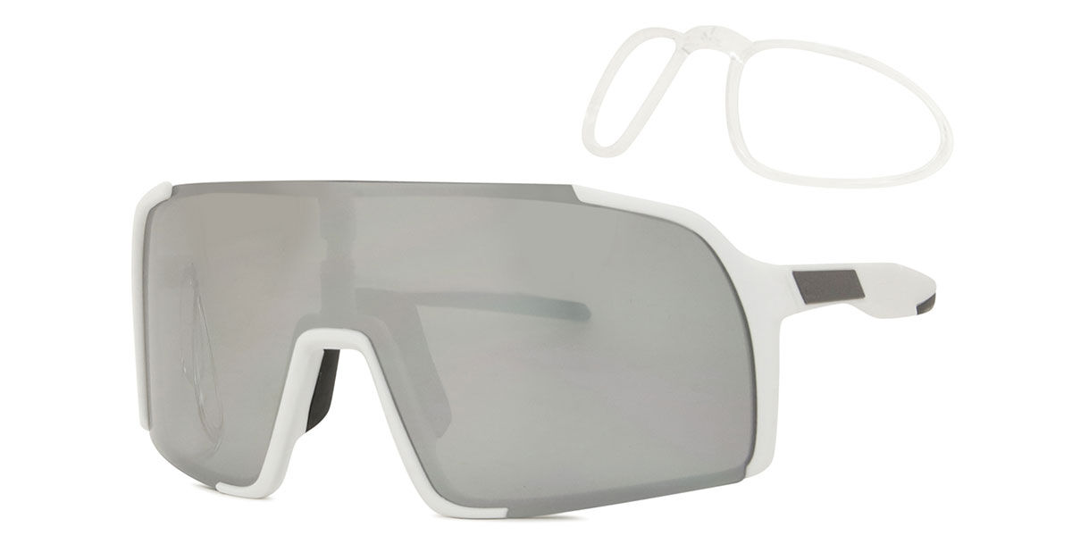 SmartBuy Active Jetstream With RX Insert UY057 WHT-C4 Men&rsquo;s Sunglasses White Size 140