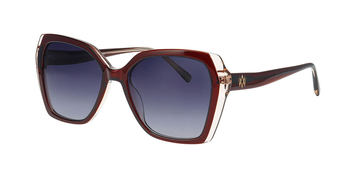 William Morris CRYSTAL 1 S 3832 54 Lunettes De Soleil Femme Bordeaux
