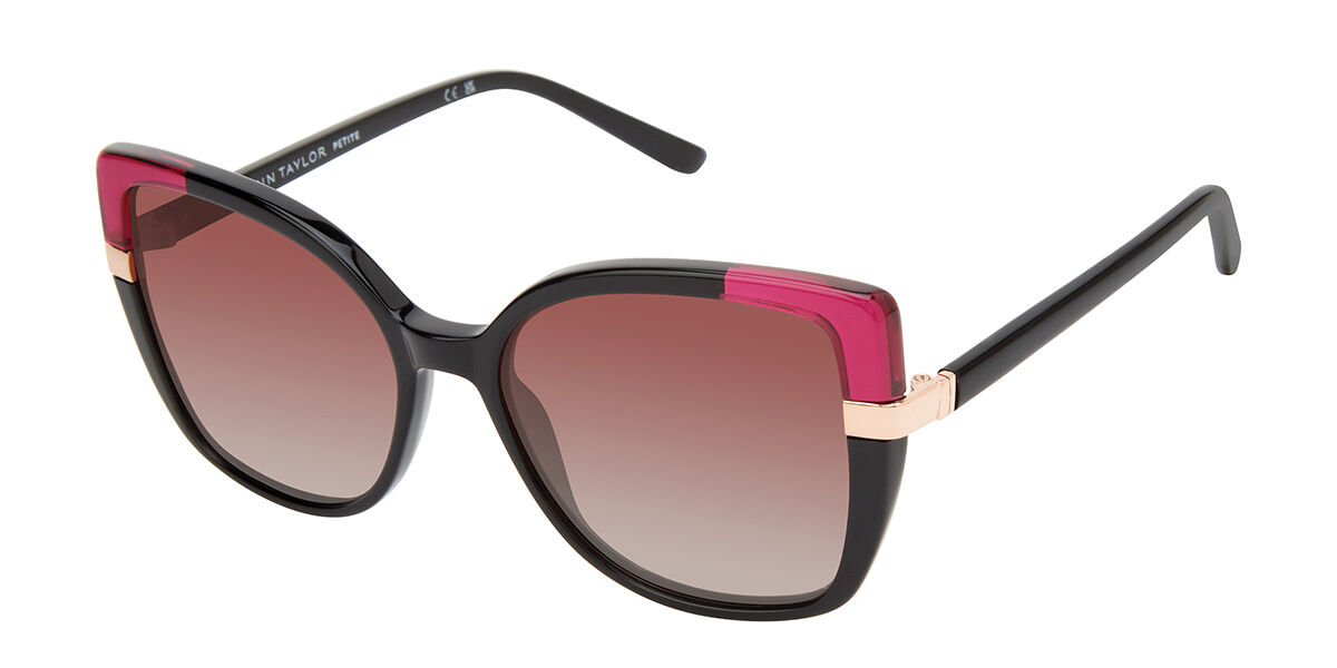 Ann Taylor ATP928 Polarized C01 52 Svarta Solglas&ouml;gon Kvinna