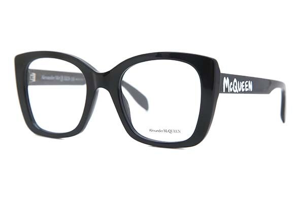 ALEXANDER MCQUEEN キャットアイフレムメカネ AM0351O 001 Alexander McQueen AM0351O 001 glasses | Buy online now