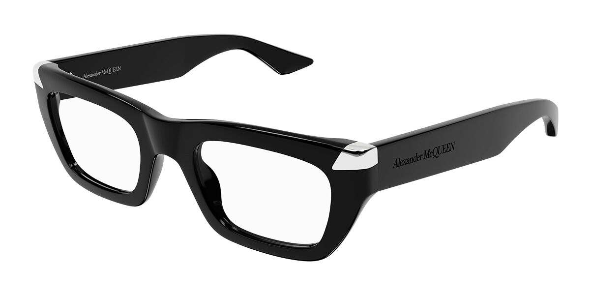 Alexander McQueen AM0444O 001 Men's GlassesSize - Free Lenses - HSA/FSA Insurance - Blue Light Block Available