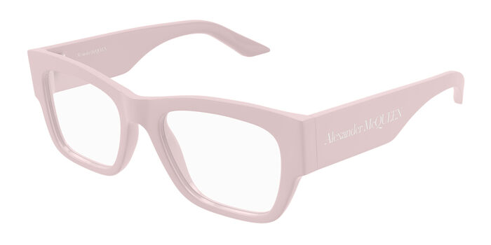 Alexander McQueen AM0436O 003 Burgundy Eyeglasses  display picture 3