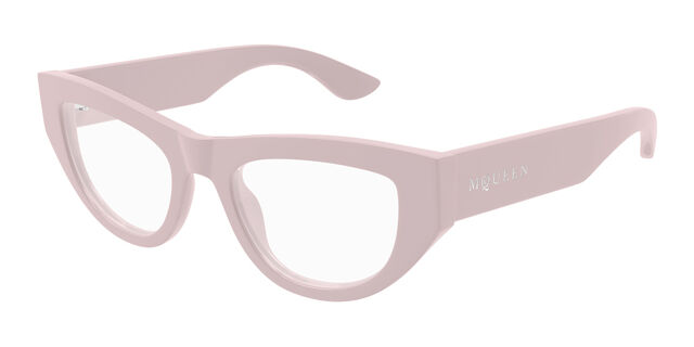 Alexander McQueen AM0512O 003 Pink Eyeglasses 