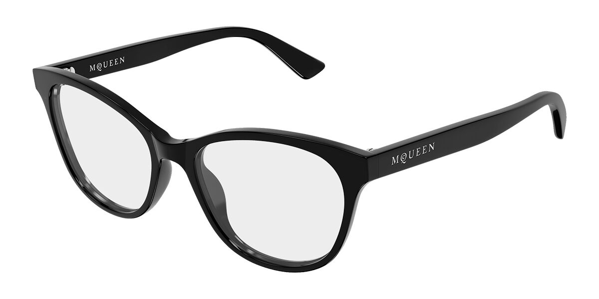 Alexander McQueen AM0576O 007 Women’s Glasses Black Size 54 - Free Lenses - Blue Light Block Available
