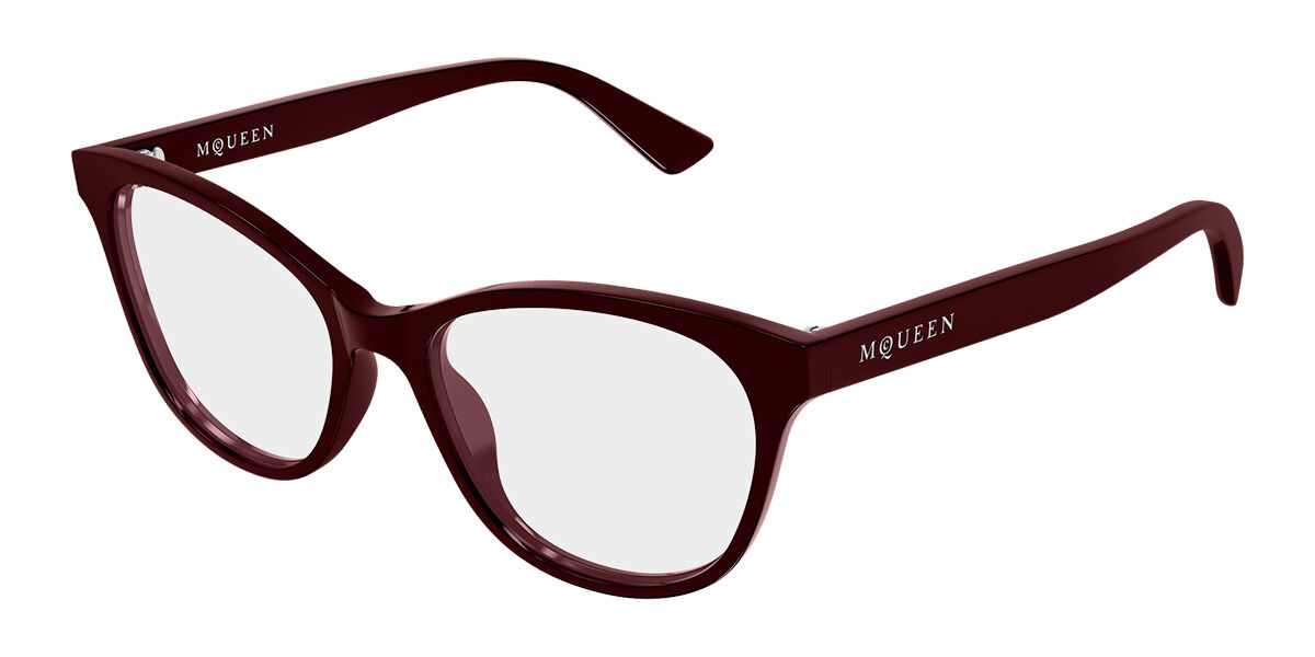 Alexander McQueen AM0576O 009 Women’s Glasses Red Size 54 - Free Lenses - Blue Light Block Available