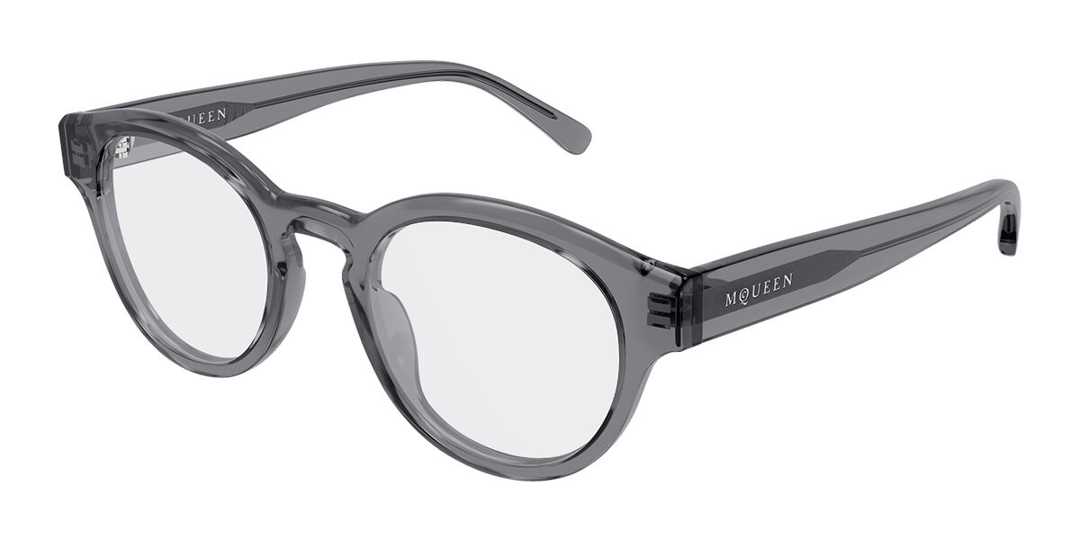 Alexander McQueen AM0581O 004 Men's Glasses Clear Size 49 - Free Lenses - Blue Light Block Available