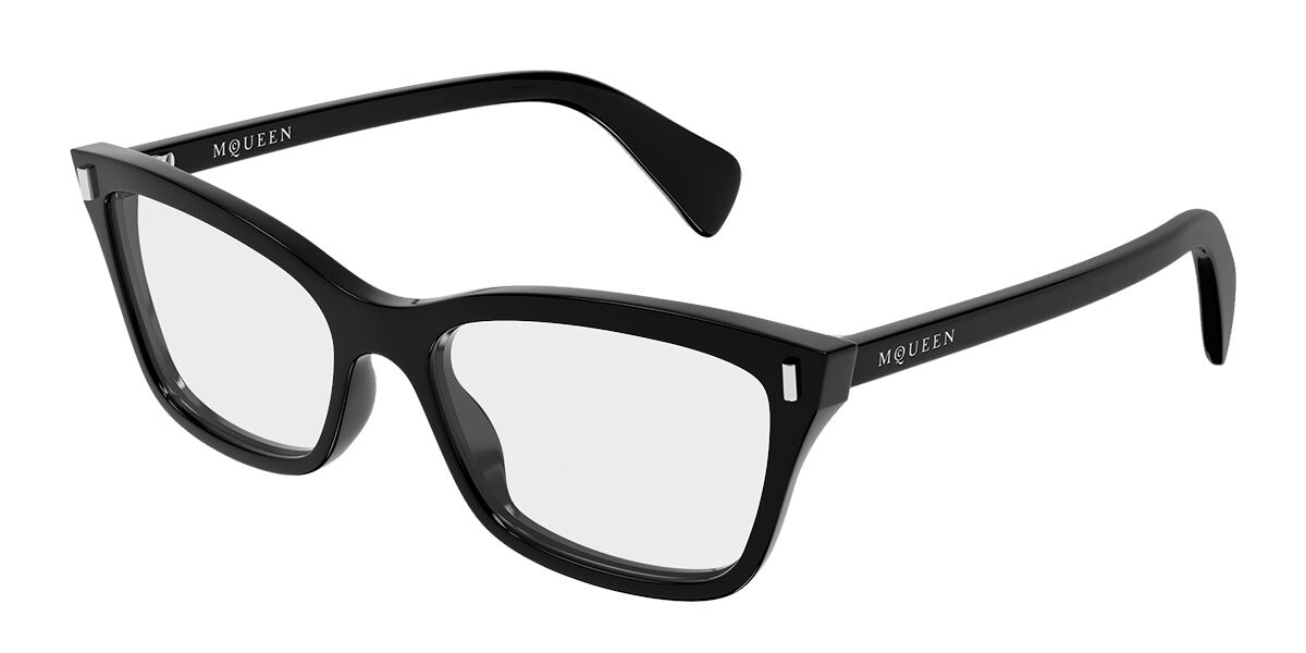 Alexander McQueen AM0584O 005 Women’s Glasses Black Size 54 - Free Lenses - Blue Light Block Available