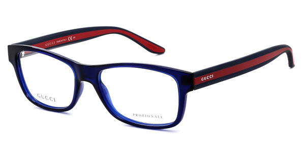 gucci glasses blue and red