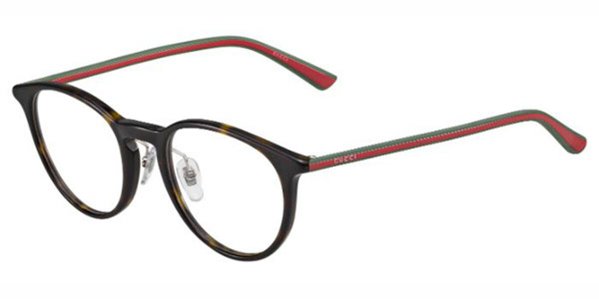 Gucci GG1106/F Asian Fit MK2 Eyeglasses in Tortoiseshell ...
