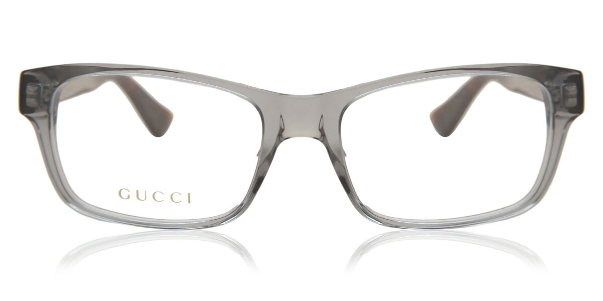 Gucci GG0006O 008 Eyeglasses in Grey | SmartBuyGlasses USA