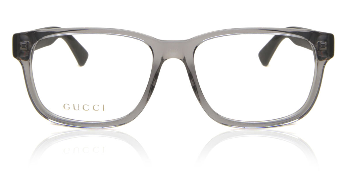 Photos - Glasses & Contact Lenses GUCCI GG0011O 007 Men's Eyeglasses Clear Size 55  - Blue (Frame Only)