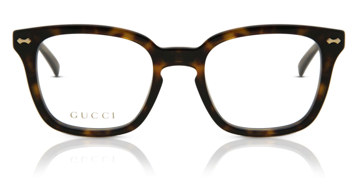 Photos - Glasses & Contact Lenses GUCCI GG0184O 002 Men's Eyeglasses Tortoiseshell Size 50 (Frame Only 