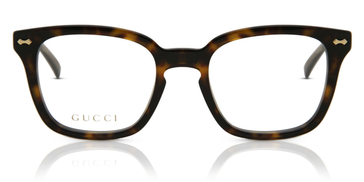 Photos - Glasses & Contact Lenses GUCCI GG0184O 002 Men's Glasses Tortoiseshell Size 50 - Free Lenses 