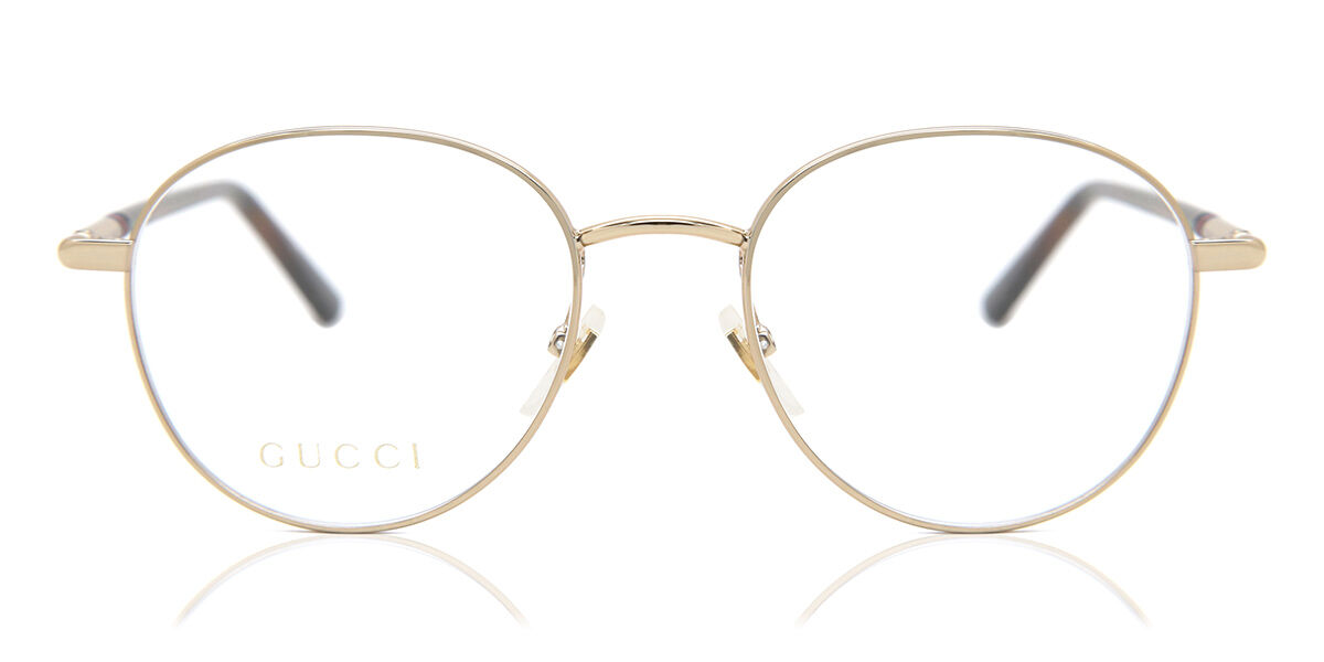Photos - Glasses & Contact Lenses GUCCI GG0392O 003 Men's Eyeglasses Gold Size 51  - Blue (Frame Only)