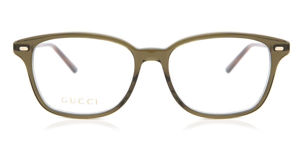 Photos - Glasses & Contact Lenses GUCCI GG0520O 004 Men's Eyeglasses Green Size 53  - Blue (Frame Only)