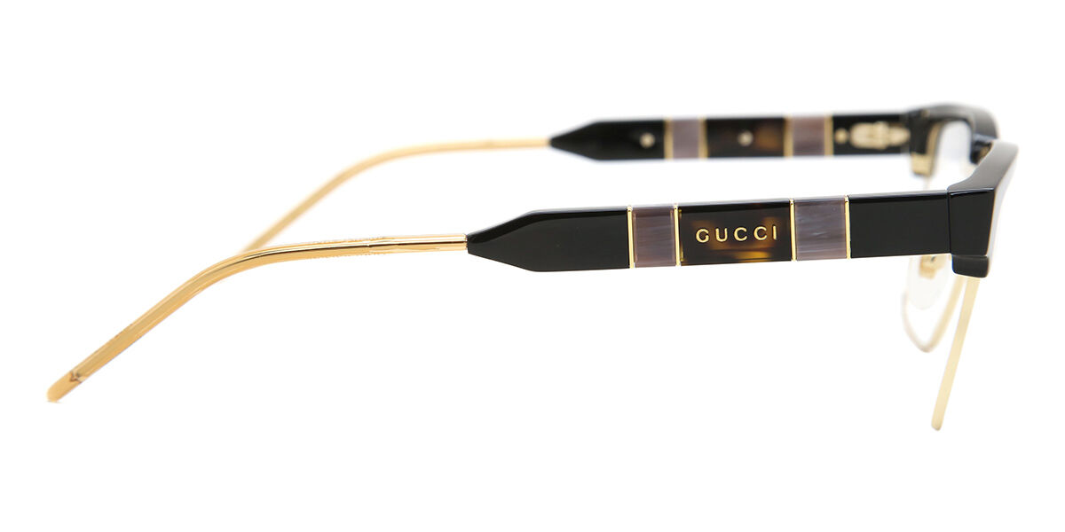 メガネ Gucci Eyeglass Frame GG0605O 001 Retro Square Gucci GG0605O Black (001) Eyeglasses 889652255507| eBay