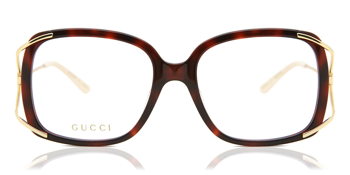 Gucci GG0648O 002 Eyeglasses in Gold/Havana | SmartBuyGlasses USA